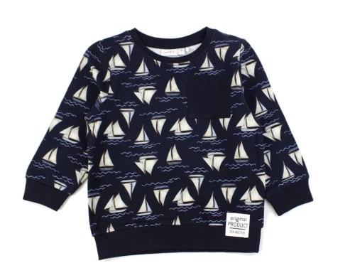 Name It dark sapphire sailboat sweatshirt 